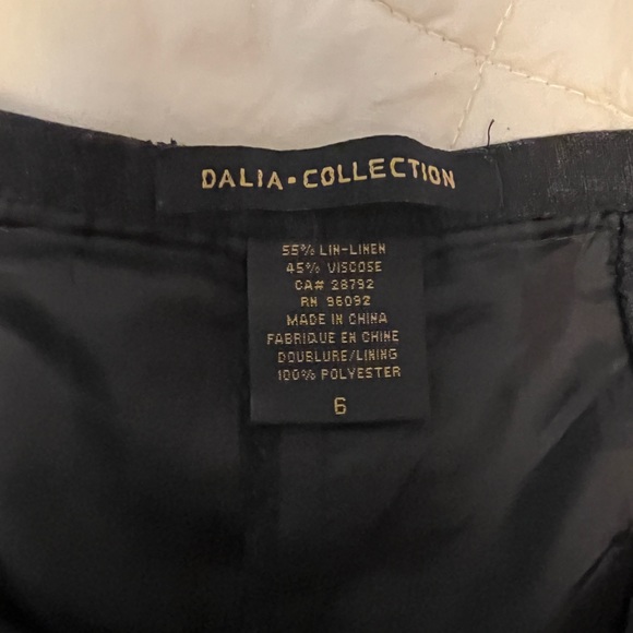 Lined linen flared skirt - Picture 4 of 5